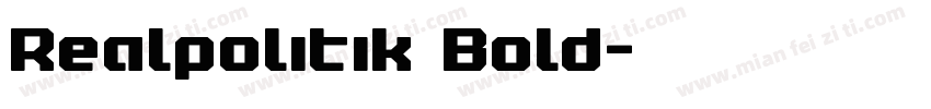 Realpolitik Bold字体转换